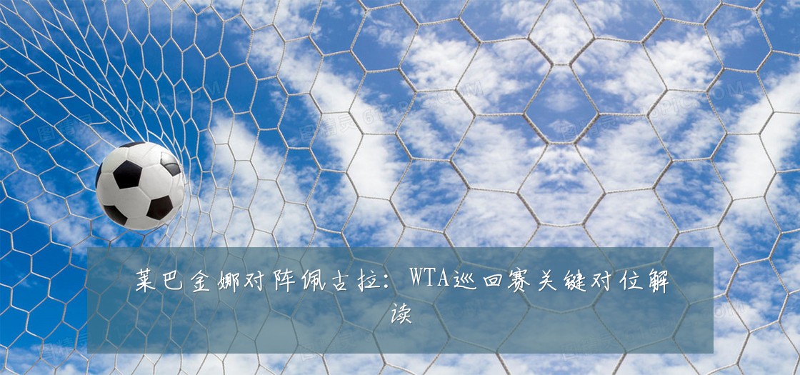 莱巴金娜对阵佩古拉：WTA巡回赛关键对位解读